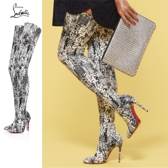 Christian Louboutin Shoes - Christian Louboutin Gravitissima Over the knee thigh high boots RETAIL 1,395